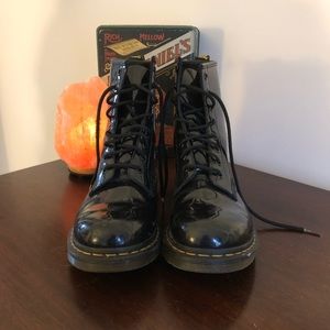 Black Dr. Martens Combat Boots